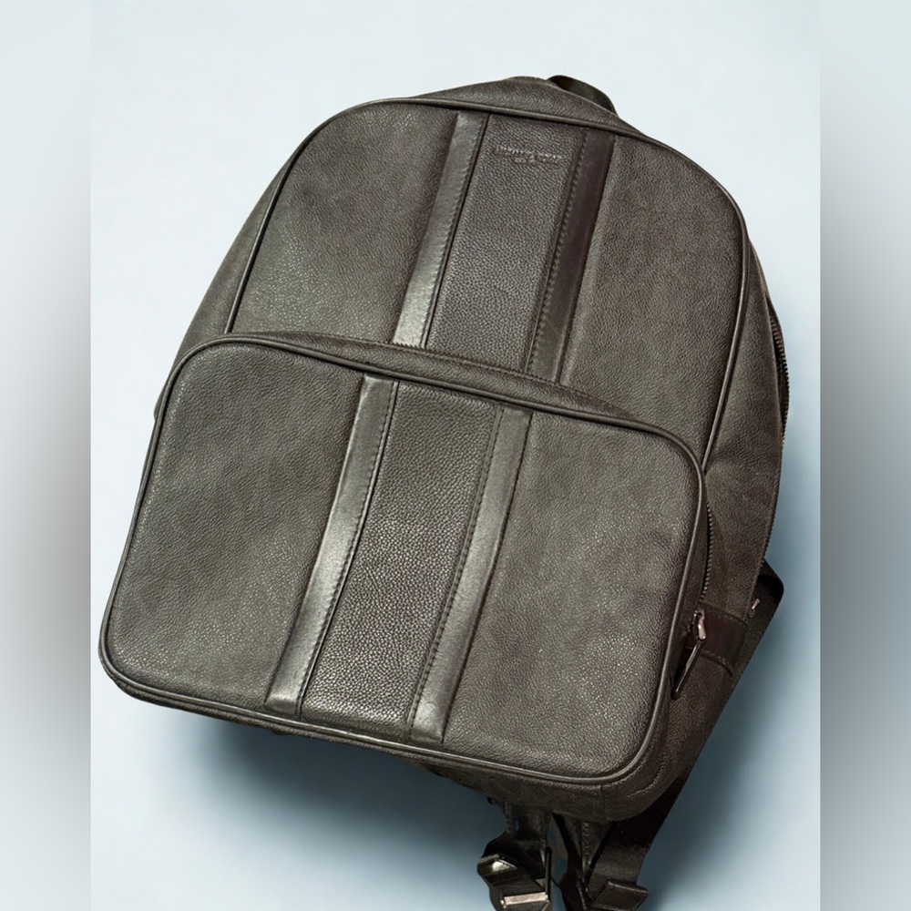 Michael Kors Charcoal Leather Backpack